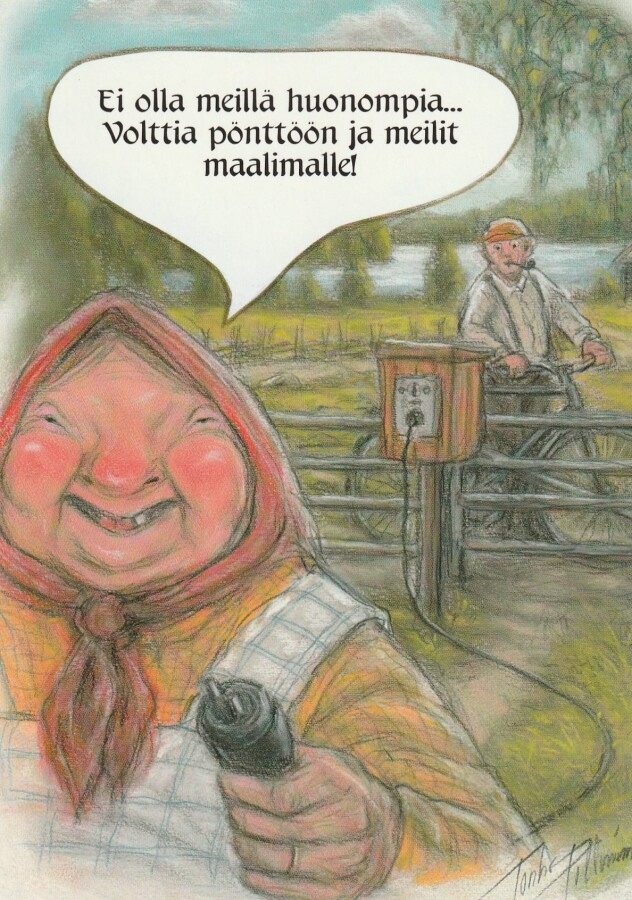 TERHO PELTONIEMI - EMÄNTÄ LAITTAA VIRTAA POSTILAATIKKOON