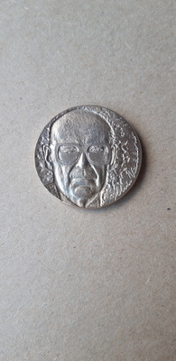 Kekkonen hopea juhlaraha 10 mk v. 1975