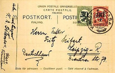 1921 90/20p ja 30/10p postikortti Saksaan -22