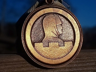 Sotaveteraani merkki. Hyväkuntoinen. Halkaisija - 29 mm.