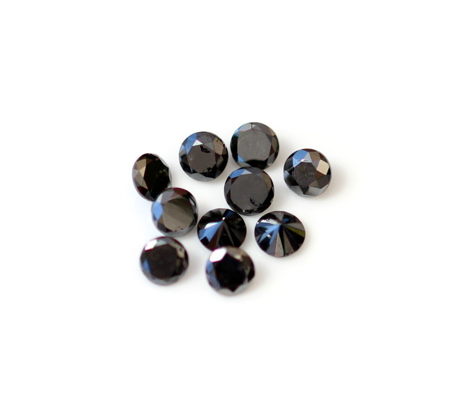 Timanttipari, musta, 0.52ct