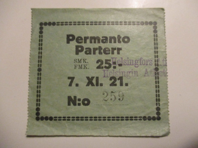 VANHA ELOKUVA-TEATTERI LIPPU - 1927 (AB14)