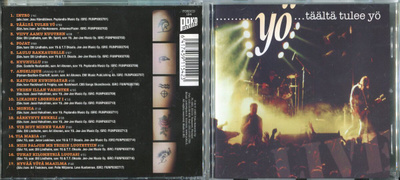 YÖ . CD-LEVY . TÄÄLTÄ TULEE YÖ