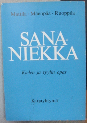 Mattila et al: Sananiekka, Kirjayhtymä1966. 4p. 170 s.