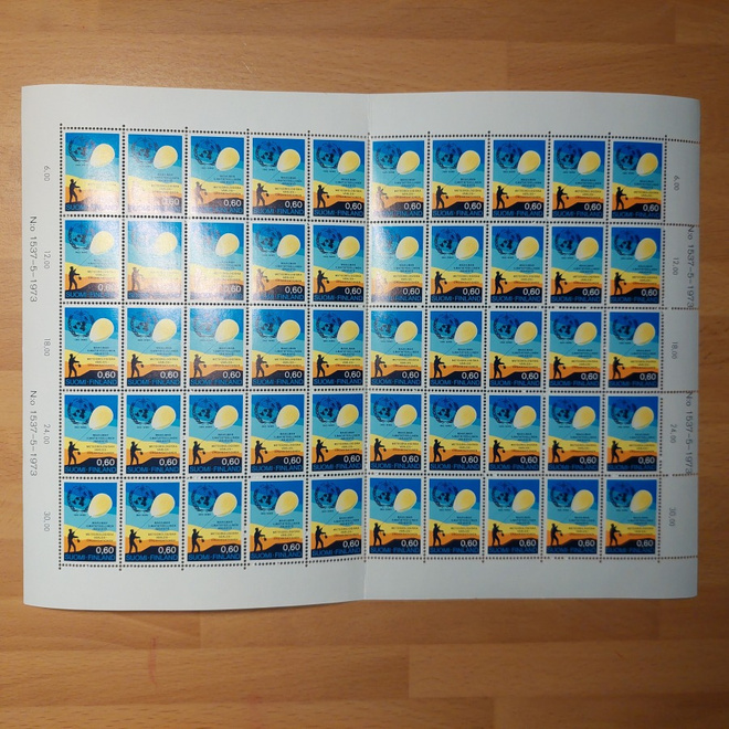 1973 Maailman ilmatieteellinen järjestö (WMO) arkki **