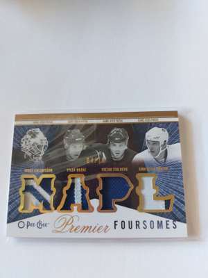 2009-10 OPC Patches Gustavsson/Bozak/Stalberg/ Hanson /10