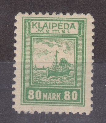 Saksa reich Memel 1923 Mi 153 postituoreena.