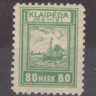Saksa reich Memel 1923  Mi 153 postituoreena. - pikkukuva 1
