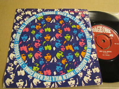 The Troggs Love is all around 7 45 Hollanti 1967 Reg Presley