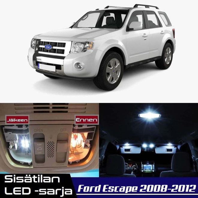 Ford Escape (MK2) Sisätilan LED-sarja 10-osainen