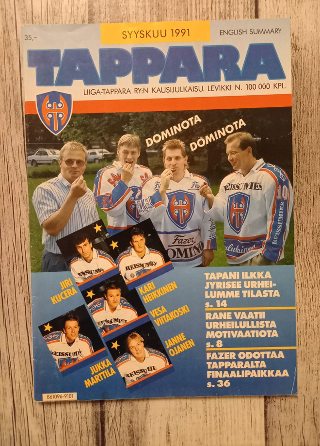 JÄÄKIEKKO - Tappara -kausijulkaisu syyskuu 1991
