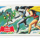 1966 Topps Batman Trading Card #20A Surfing Sleuths , Robin - pikkukuva 1