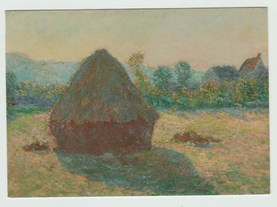 Claude Monet : Heinäsuova iltaauringossa  1891  (R)