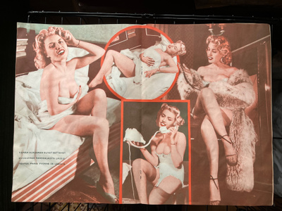 Pin up juliste -55 luvulta