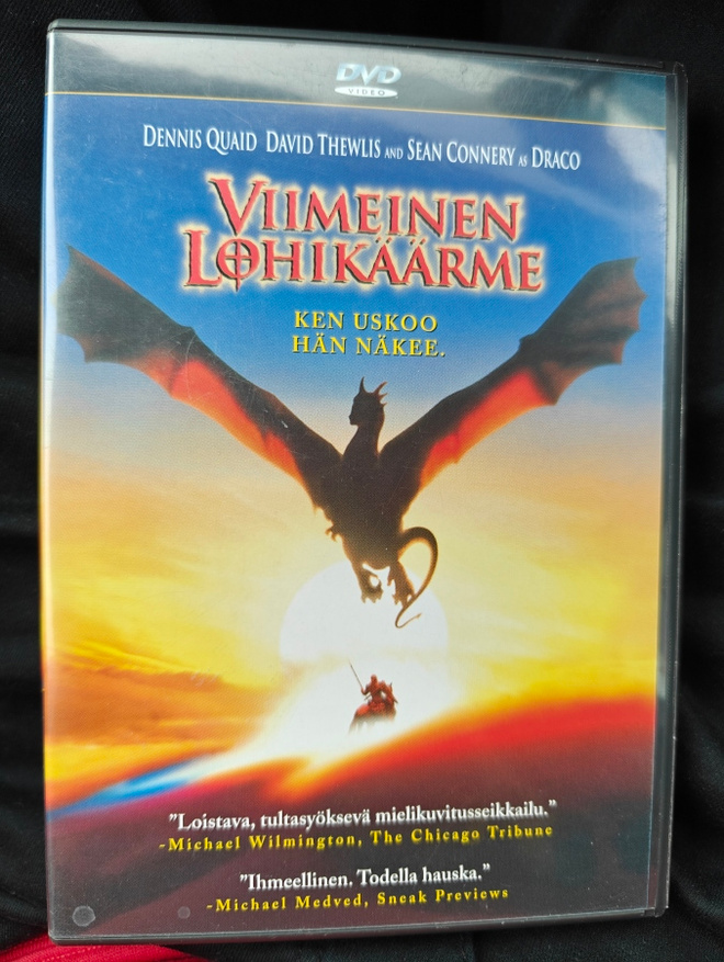 Viimeinen Lohikäärme - Dragonheart (1995) DVD Egmont Suomij.