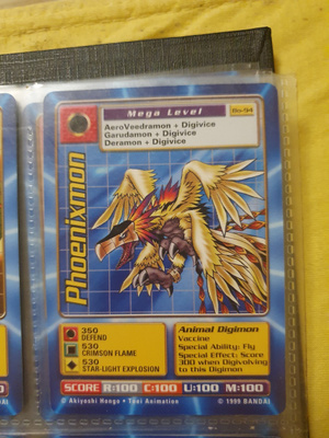 [Mint] 1999 Bandai Digimon  - (Mega) Phoenixmon card Bo-94