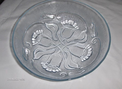 Riihimäen lasin Julia tarjoilukulho, halk. 24 cm