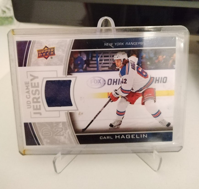 2013-14 UD Game Jersey Game Used Jersey Carl Hagelin
