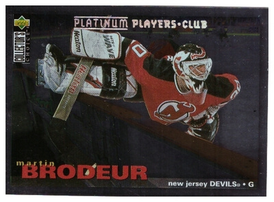 BRODEUR Devils 95-96 C.C. Platinium Players Club #204