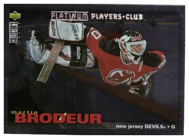BRODEUR Devils 95-96 C.C. Platinium Players Club #204