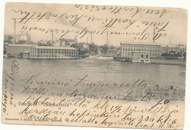 TAMPERE, koskenrantaa - vanha Carte Postale