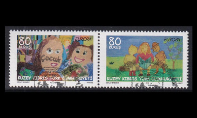 Turkki Kypros 711-2p o Europa lastenkirjat (2010)