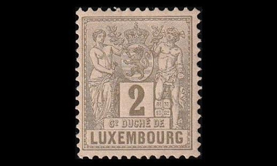 Luxemburg 46bD * Allegoria 2 C (12½) oliivinruskea (1882)