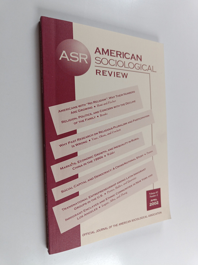 American sociological review vol. 67/2002