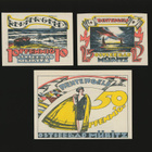 Saksa Notgeld 10, 25, 50 Pfg, Müritz 1922 - pikkukuva 1