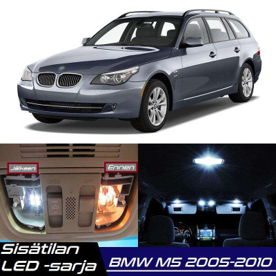 BMW M5 (E60/E61) Sisätilan LED-sarja 21-osainen