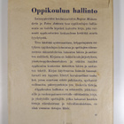 Ragnar Meinander : Oppikoulun hallinto - pikkukuva 2