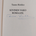 Tauno Riekko : Kivinen vako : romaani (signeerattu) - pikkukuva 3