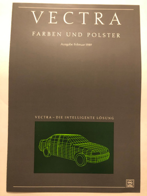 Myyntiesite - Opel Vectra Farben und Polster - 2/1989