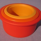 Tupperware leivontamuotit (3) punasävyiset * - pikkukuva 1