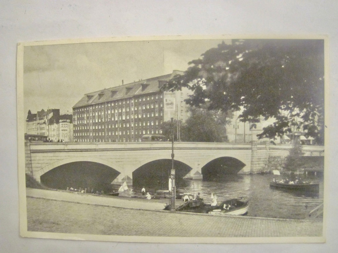 VANHA Postikortti Helsinki Pitkäsilta 1951