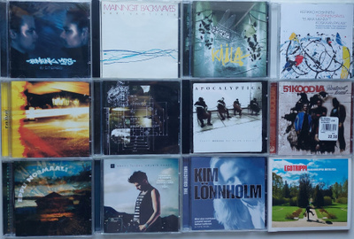 SUOMALAINEN ROCK & POP CD-LEVYJÄ 12 KPL KERALLA