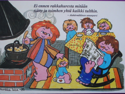 Sirkka-Liisa perhe yhdessä