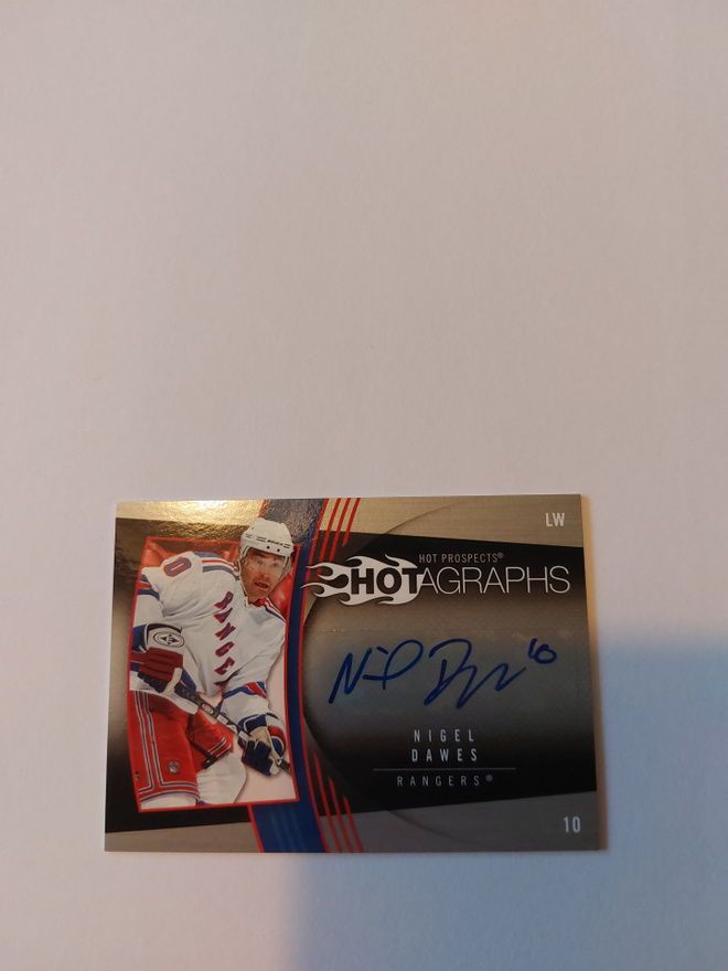 2006-07 Hot Prospects Hotagraphs #HND Nigel Dawes