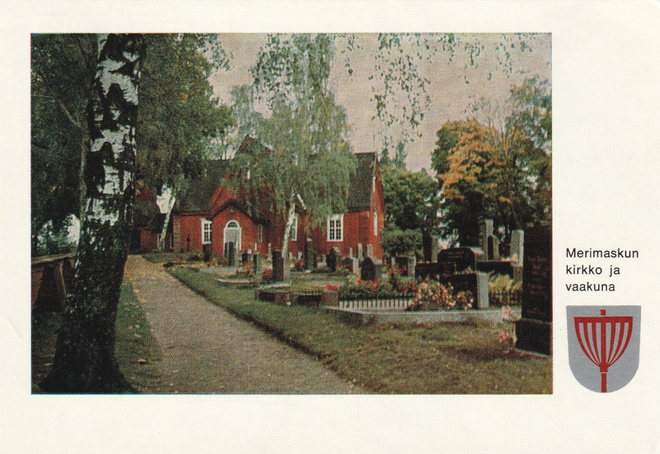 KIRKKOKORTTI - MERIMASKUN KIRKKO - 1