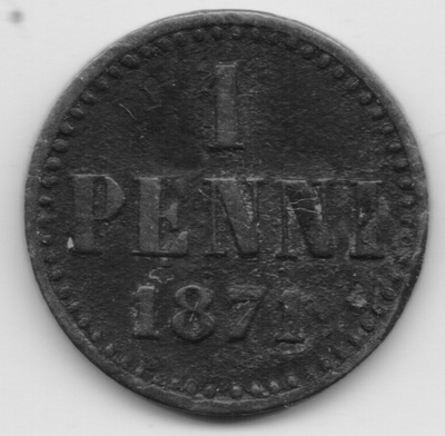 1871 1 penni tyyppi 1.1 kl2