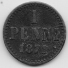 1871 1 penni tyyppi 1.1 kl2 - pikkukuva 1