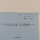 Jouko Setälä : The nylon bag technique in the determinati... - pikkukuva 2