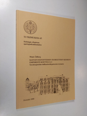 Mauri Ahlberg : Kasvatustavoitteiden teoreettisen kehikon...
