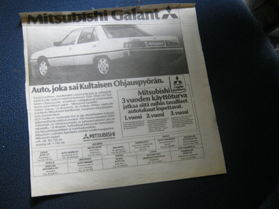 mainos Mitsubishi Galant