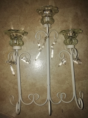 Lasia design tulivuori 3- metallijalkaa patina valkoinen