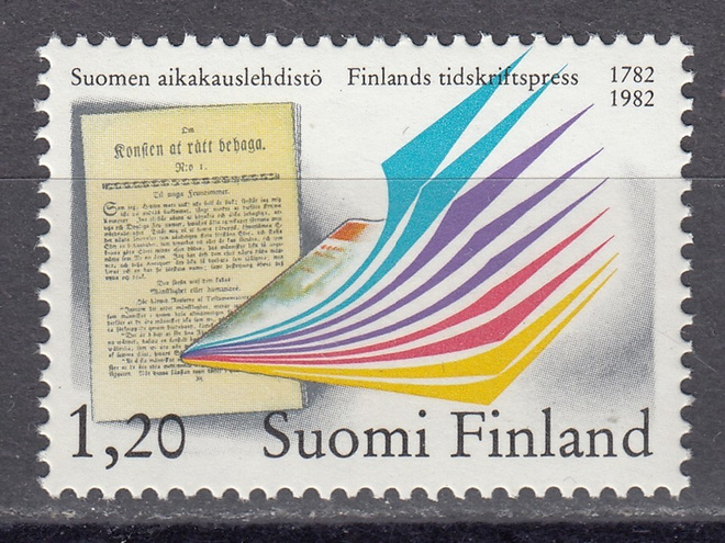 1982 Lape 890 Suomen aikakausilehdistö 200 v. **