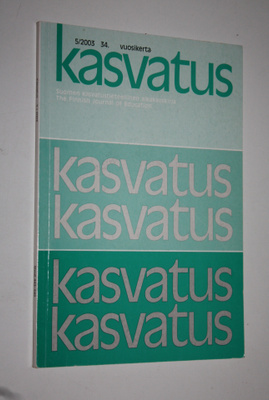 Kasvatus 5/2003 : Suomen kasvatustieteellinen aikakauskirja