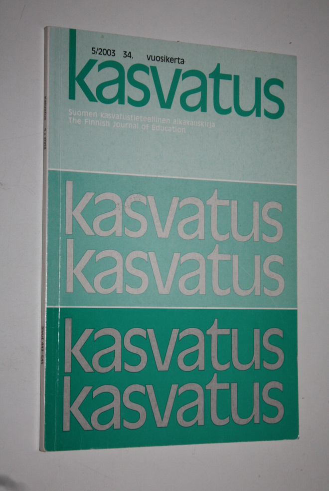 Kasvatus 5/2003 : Suomen kasvatustieteellinen aikakauskirja