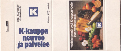 K - kauppa neuvoo ja palvelee . Aski, aihio .     b436