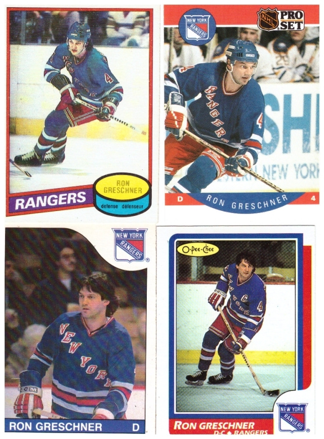 4 x Legenda RON GRESCHNER New York Rangers